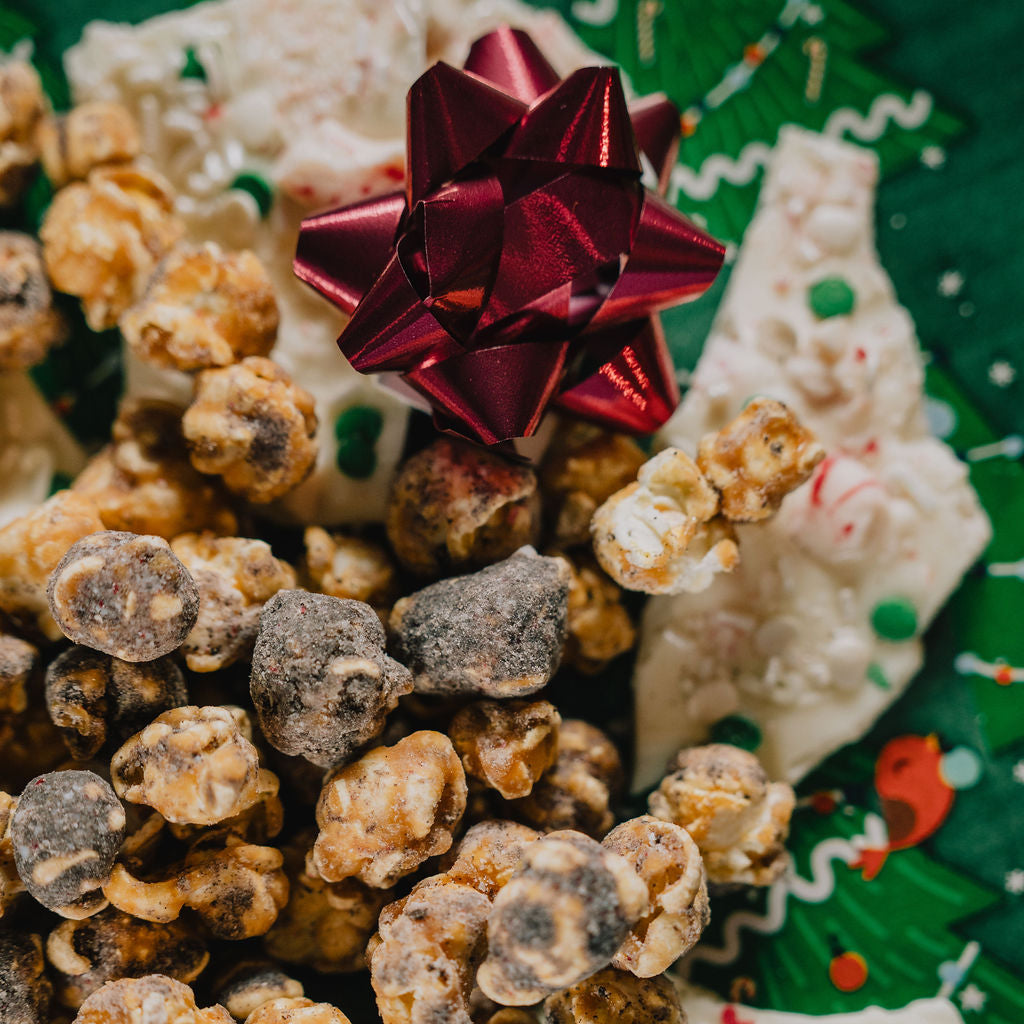 Peppermint Bark Caramel Corn