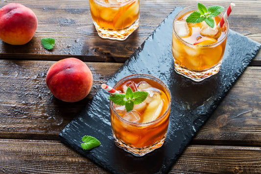 Bourbon Peach Whiskey Smash